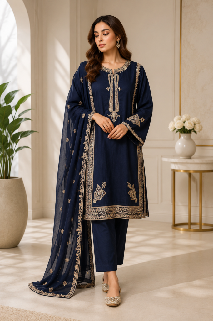 Mahveen Embroidered  Suit