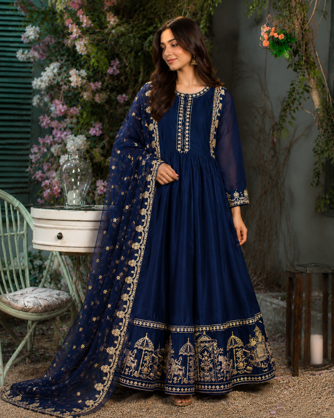 Embroidered Anarkali Suit - Image 2